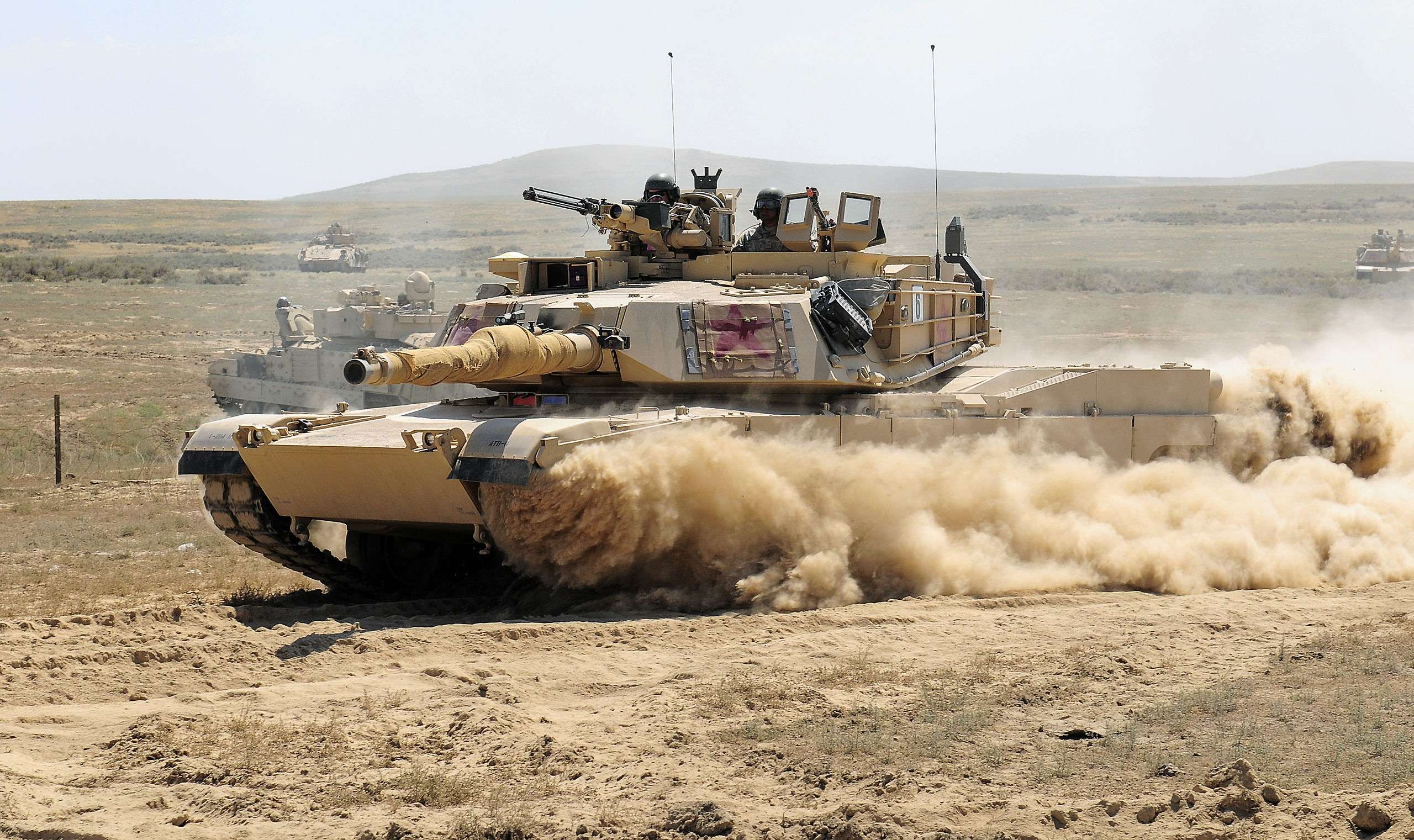 The M1A1 Abrams.